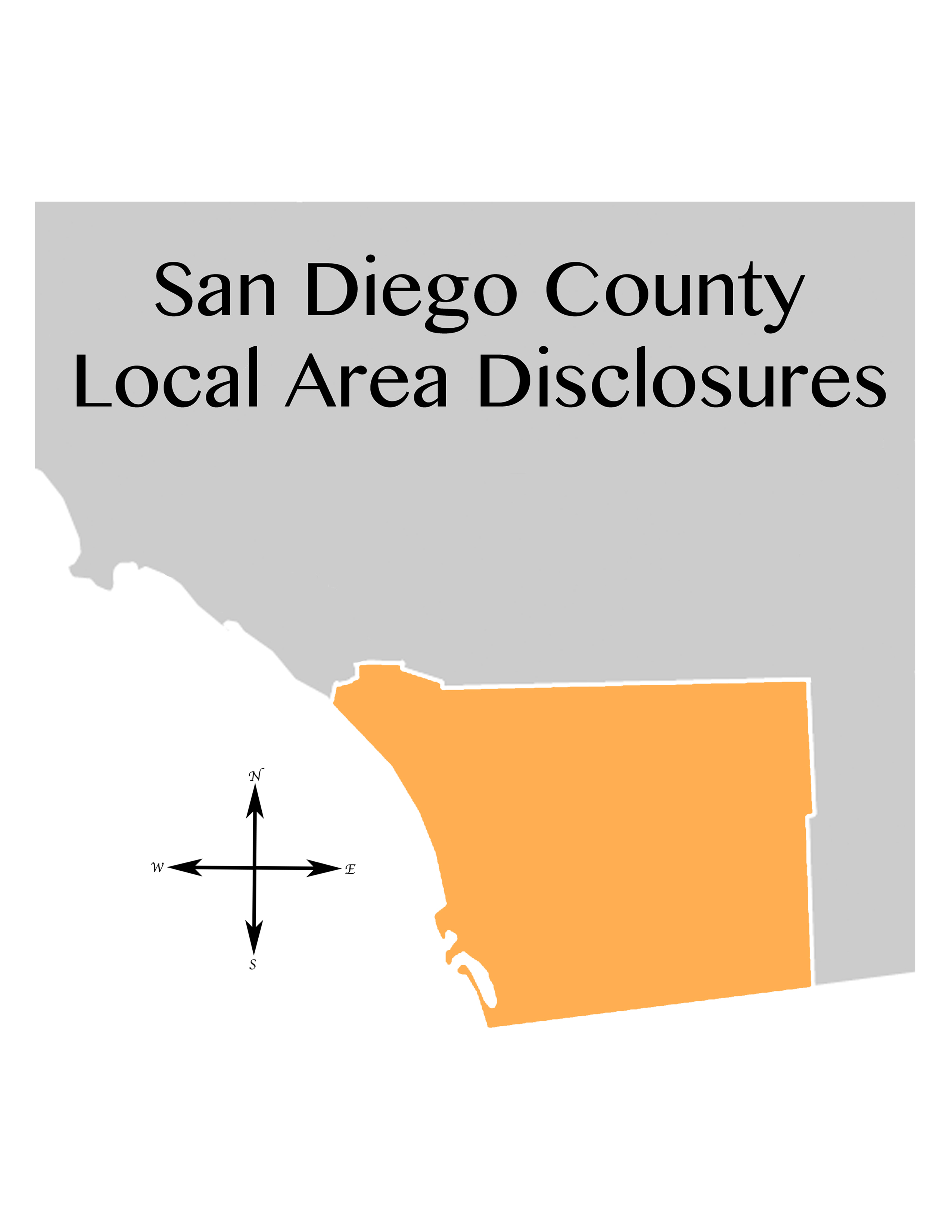 San Diego County Local Area Disclosure